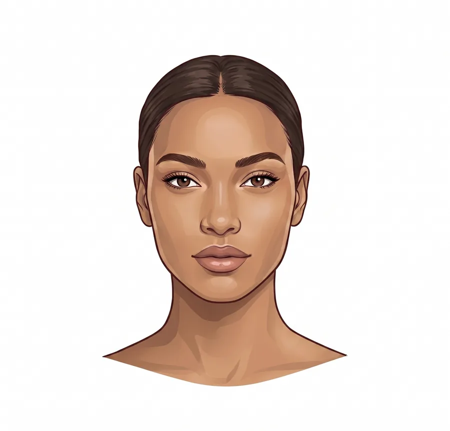 A face being scanned